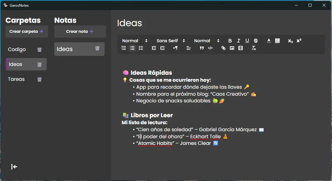 Editor de texto enriquecido